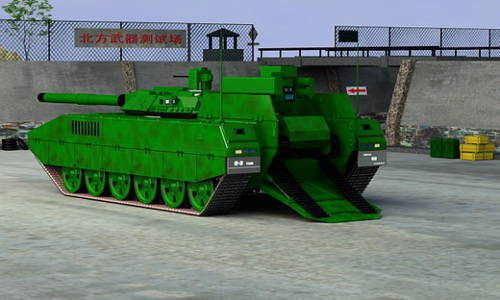 Концепция танка с боевым роботом внутри
