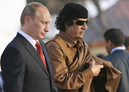 Каддафи обратился за помощью к Путину