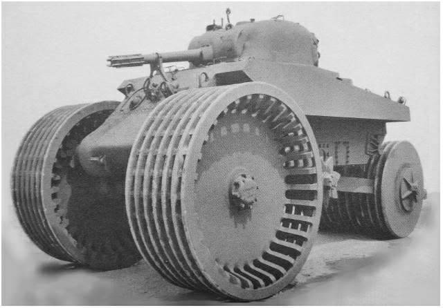 Минный каток. T10 Sherman M4A2