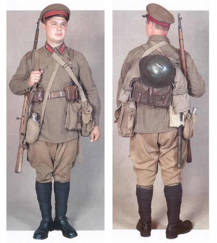 Униформа и снаряжение частей Красной Армии