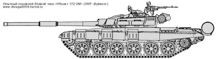 Опытный основной боевой танк «Объект 172-2М» (ОКР «Буйвол»)