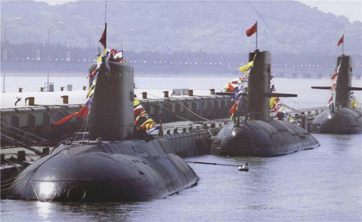 Нынешний подводный флот Поднебесной