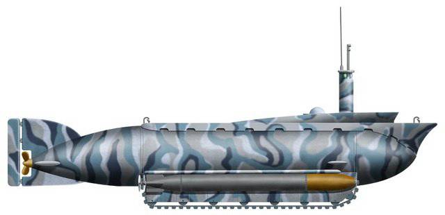 «Зеетойфель» - подводная лодка-амфибия с гусеничным движетелем