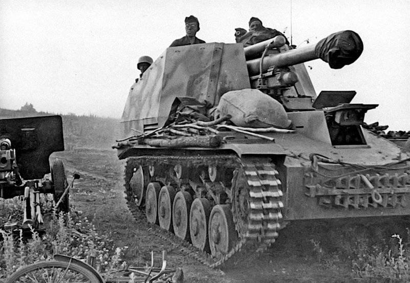Бронетанковая техника Германии во Второй мировой войне. Самоходная установка Wespe Sd. Kfz. 124