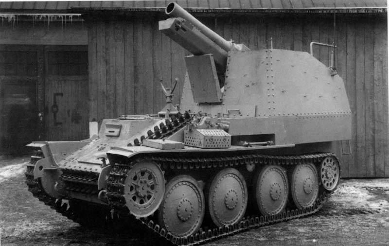 Бронетанковая техника Германии во Второй мировой войне. Самоходная установка Sturmpanzer 38(t) Grille