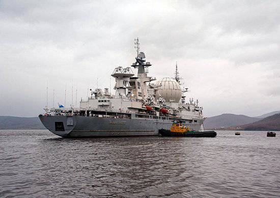 Корабль измерительного комплекса «Маршал Крылов» после планового ремонта вышел в море