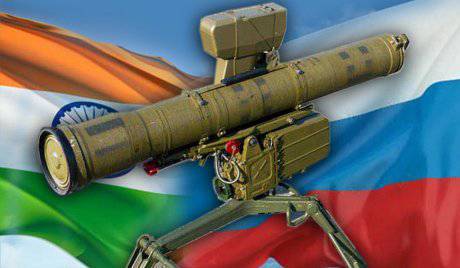 Правительство Индии одобрило закупку крупной партии российских противотанковых управляемых ракет "Конкурс-М"