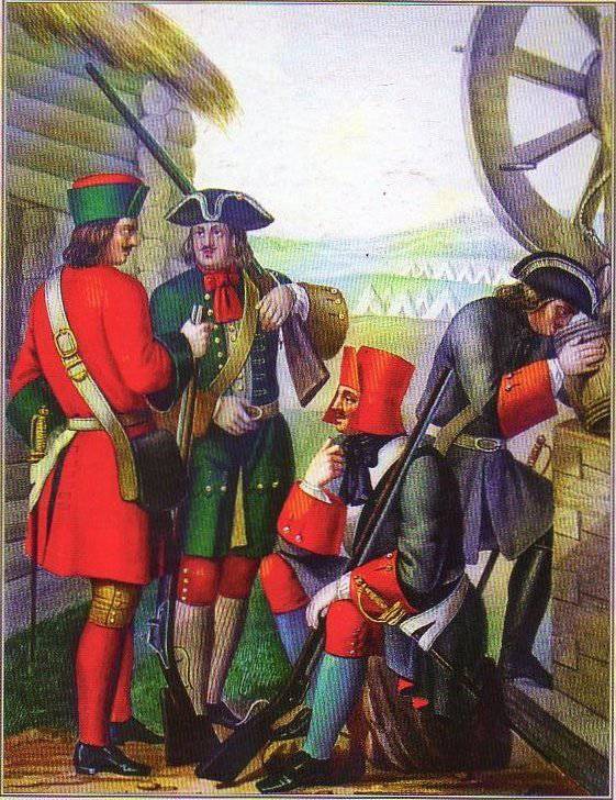 18 ноября 1699 года Петр I издал указ «О приеме на Великую Государеву службу в солдаты изо всяких вольных людей»
