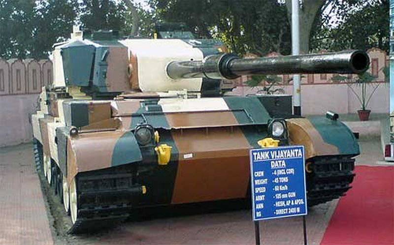Основной индийский боевой танк Vijayanta (Vickers Мк.1)