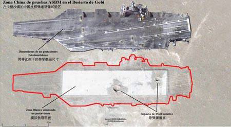Армия Китая успешно «потопила» американский авианосец в ходе испытаний баллистической ракеты в пустыне Гоби