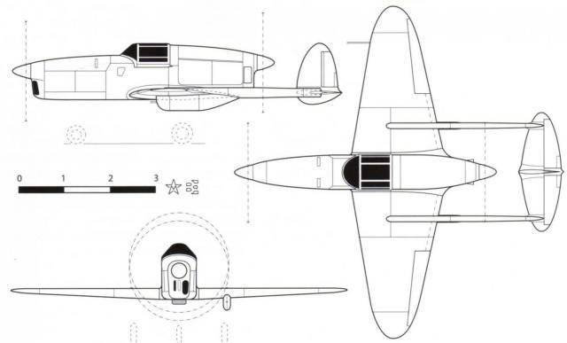 Советский опытный легкий истребитель САМ-13