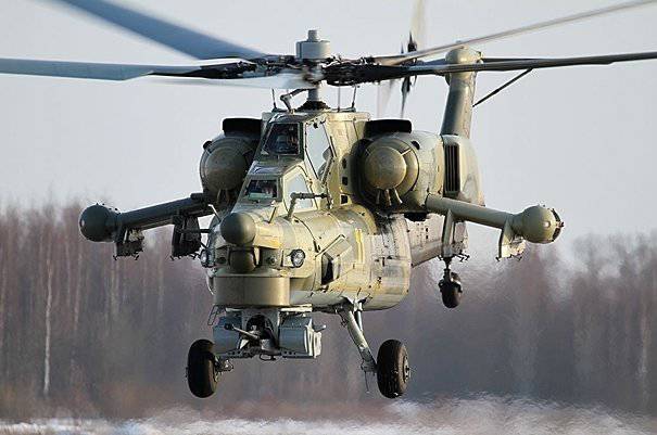 Авиация ЮВО провела масштабные учения с боевыми вертолетами Ми-28Н