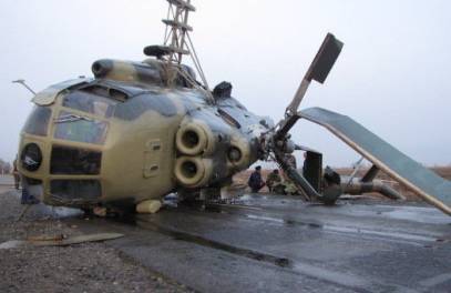 Вертолет Ми-8 разбился на взлете