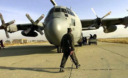 На военной базе Баграм в Афганистане разбился транспортный самолет