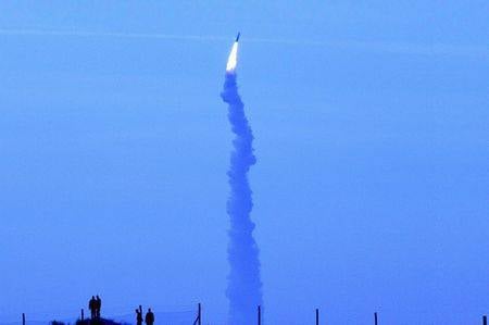 Французская баллистическая ракета М-51 взорвалась после пуска
