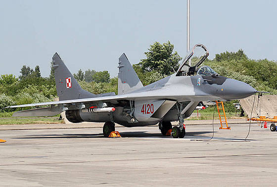 ВВС Польши получили первый модернизированный истребитель МиГ-29А