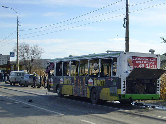 В волгоградском автобусе подорвалась смертница