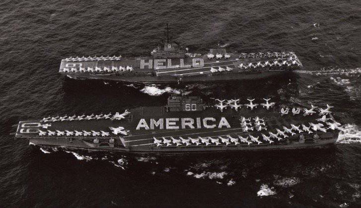 Возможности и тактические приемы авианосных групп ВМС США в 1960-1970е годы