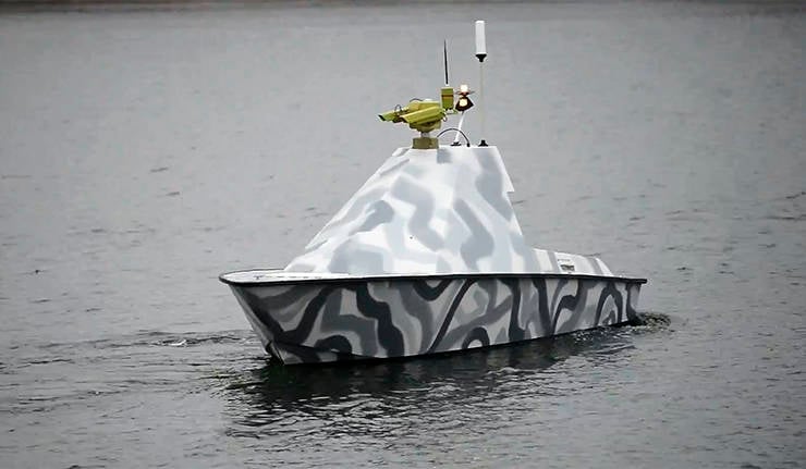 В Белоруссии представили морской боевой катер-беспилотник