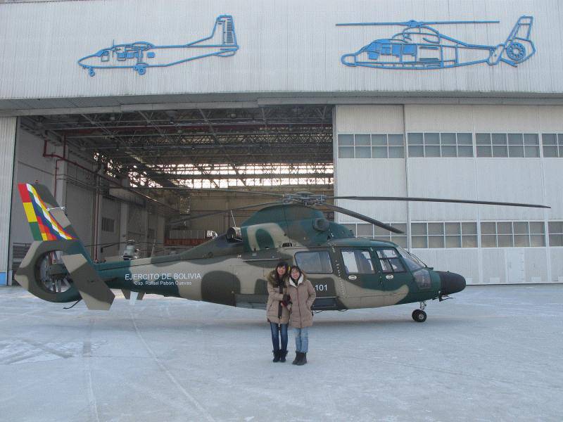 Первый китайский вертолет H425 для Боливии