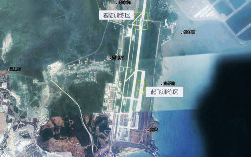 Опубликованы спутниковые фото китайского наземного центра подготовки палубных пилотов