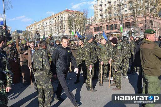 В Киеве чуть не подрались экс-беркутовцы, милиционеры и самооборона Майдана