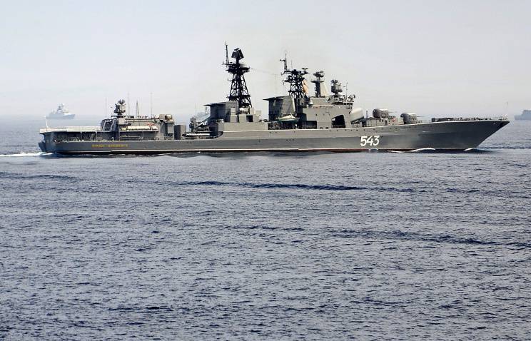 Большой противолодочный корабль "Маршал Шапошников" начал патрулирование в Аденском заливе