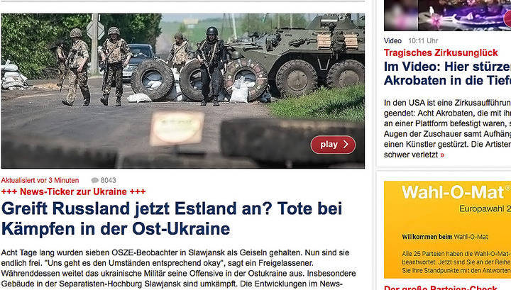 Немецкие СМИ пугают европейцев нападением России на Эстонию