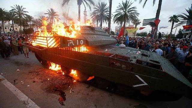 В Ливане сожгли танк «Меркава 4»