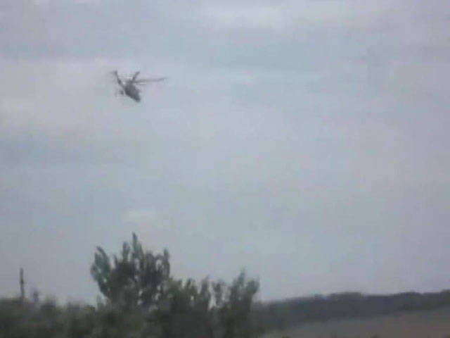 Ополченцев Славянска обстреливают вертолеты украинской армии