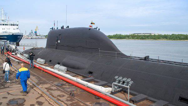 Новейшая многоцелевая атомная подводная лодка «Северодвинск» взяла курс на Белое море