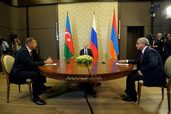 Президенты России, Армении и Азербайджана обсуждают урегулирование карабахского кризиса