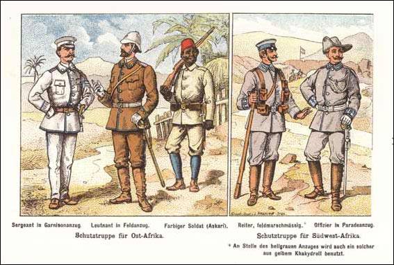 Schutztruppe: германские колониальные войска в Западной и Восточной Африке