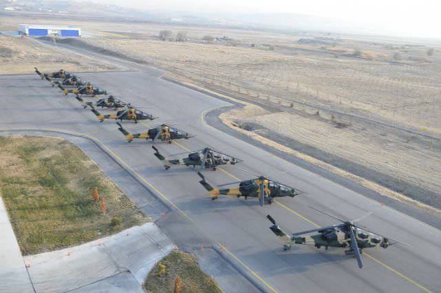 Турецкие сухопутные войска получат первые 9 вертолетов Т129