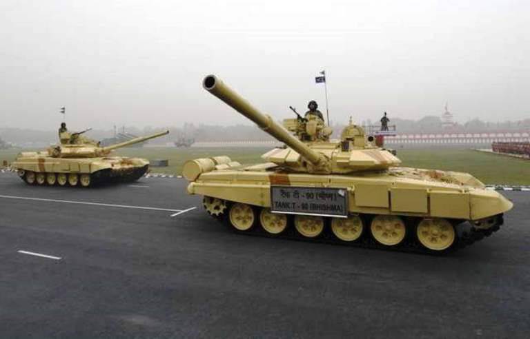 Индия вынуждена покупать дорогостоящие снаряды для Т-90 у России