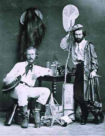 Эрнст Геккель (слева) со своим ассистентом Миклухо-Маклаем на Канарских островах. Декабрь 1866 года