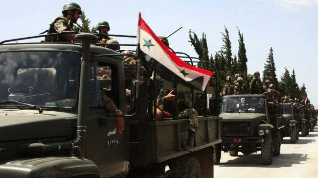 Сирийская правительственная армия нанесла серию успешных ударов по группировкам боевиков