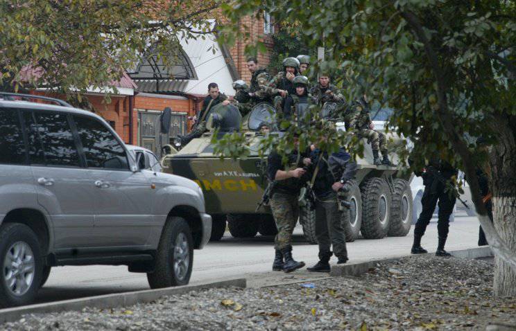 В Грозном введен режим контртеррористической операции
