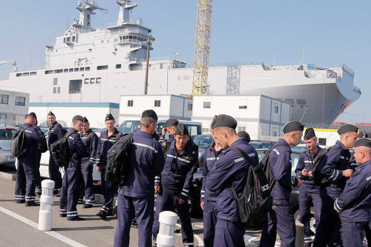 Российские моряки будут ждать передачи «Мистраля» в Сен-Назере