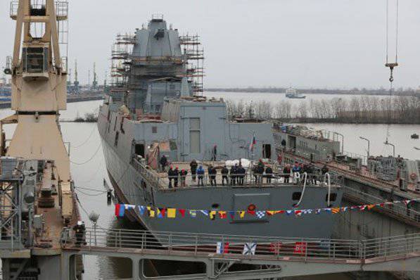 На воду спущен фрегат проекта 22350 "Адмирал Касатонов"