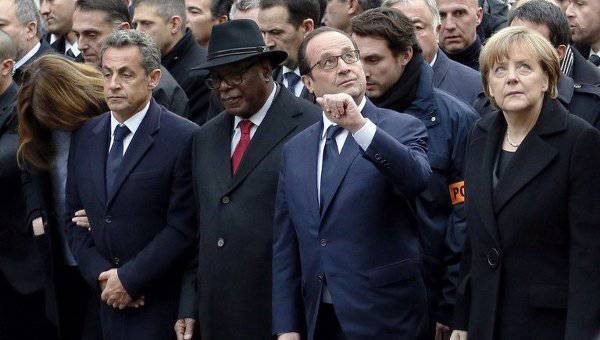 На марш памяти жертв терактов в Париже вышли более миллиона человек