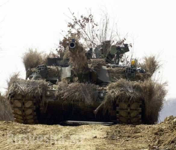 На позициях ВСУ в районе Широкино замечен танк «Чёрная пантера»