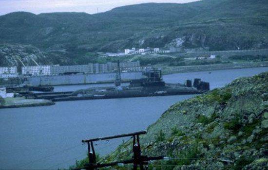 Противодиверсионные учения на одной из баз подводных сил Северного флота РФ