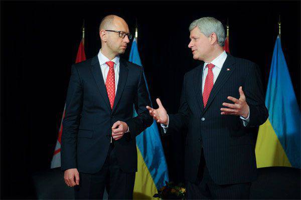 Яценюк в Канаде заявил, что Украина - это "поле битвы против российской агрессии"