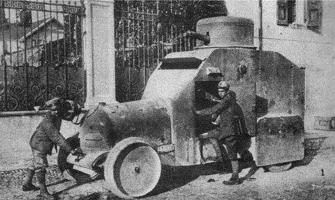 Первые бронеавтомобили фирмы Bianchi (Италия)
