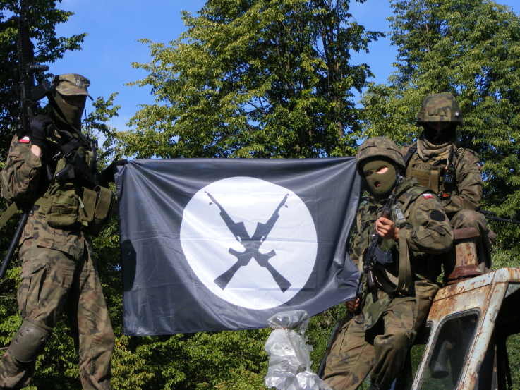 Польские националисты против украинских бандеровцев