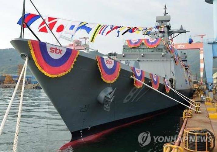 Очередной южнокорейский фрегат спущен на воду