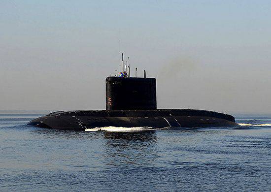 Подводная лодка "Новороссийск" впервые участвует в учениях, проходящих на Чёрном море
