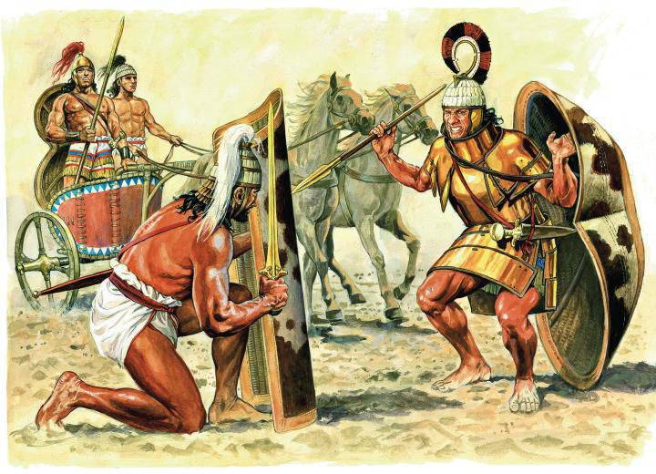 Еще раз к вопросу о реконструкции вооружения эпохи Троянской войны. Воины в доспехах и шлемах (часть 12)