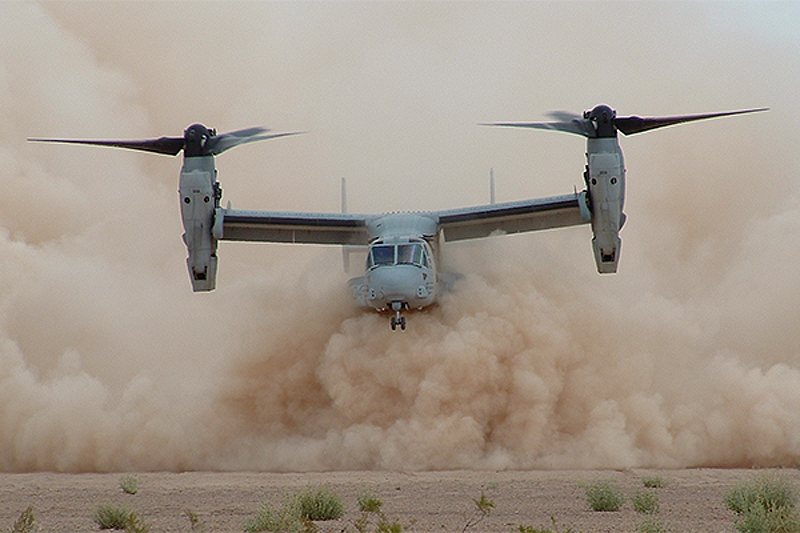 Запыленность воздуха серьезно осложняет работу авиации в пустыне